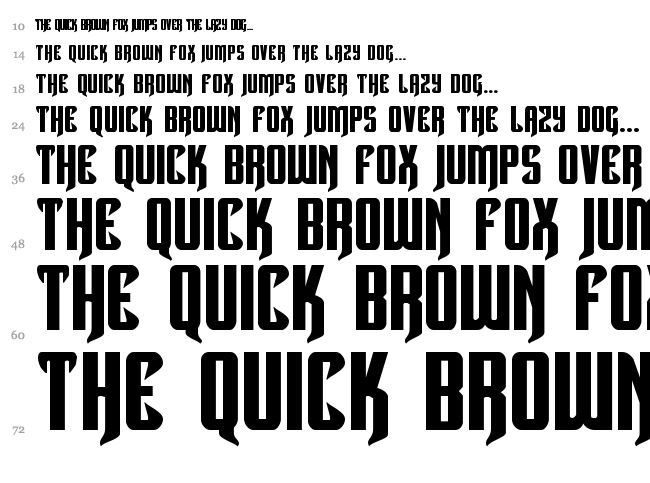 Hawkmoon font waterfall