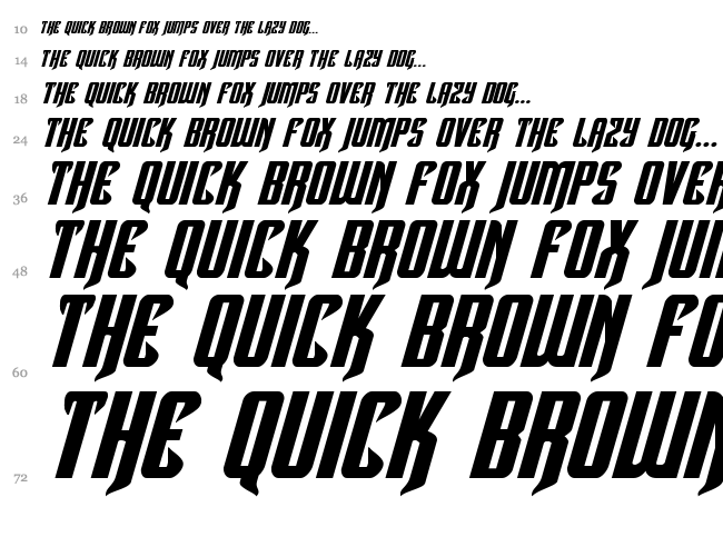 Hawkmoon font waterfall