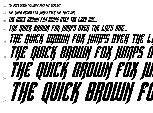 Hawkmoon font waterfall