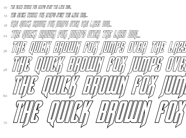 Hawkmoon font waterfall