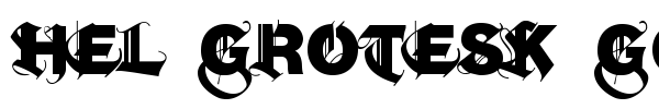 Hel Grotesk Gothiq font
