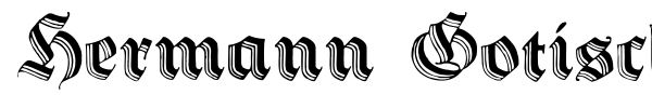 Hermann Gotisch font preview
