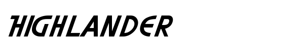 Highlander font