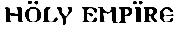 Holy Empire font