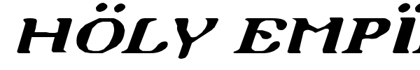 Holy Empire font preview