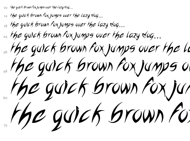 Homeboy font waterfall