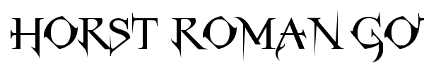 Horst Roman Gothic font