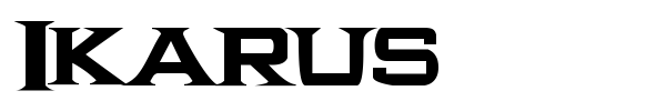 Ikarus font preview