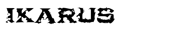 Ikarus font preview