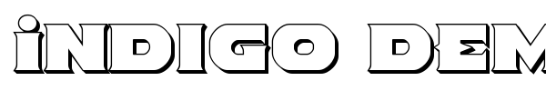 Indigo Demon font preview