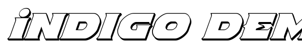 Indigo Demon font preview