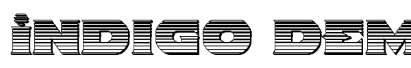 Indigo Demon font preview