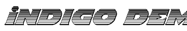 Indigo Demon font preview