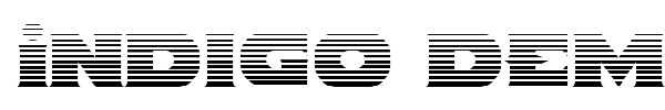 Indigo Demon font preview