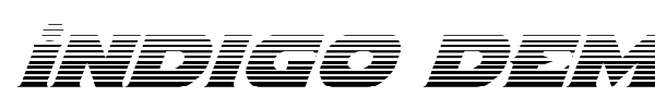 Indigo Demon font preview