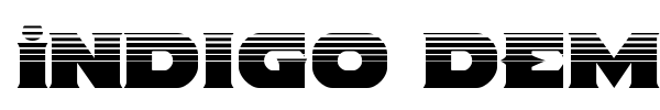 Indigo Demon font preview