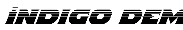 Indigo Demon font preview