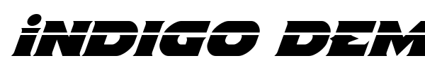 Indigo Demon font preview
