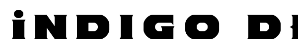Indigo Demon font preview