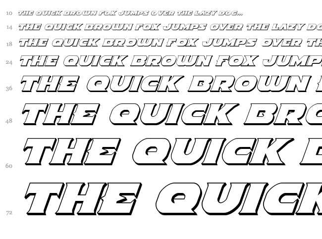 Indigo Demon font waterfall