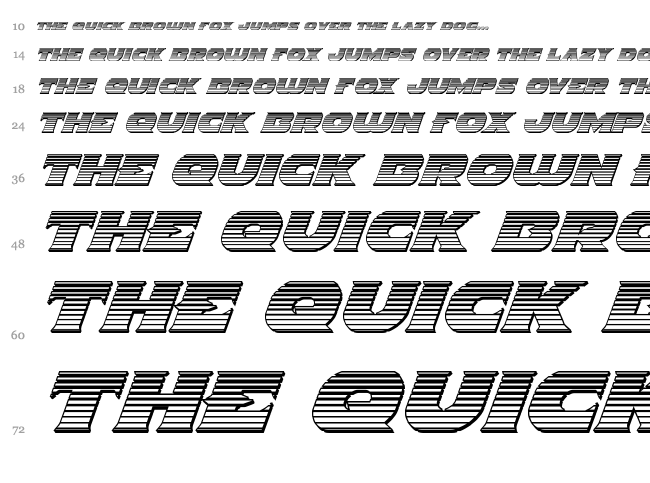 Indigo Demon font waterfall