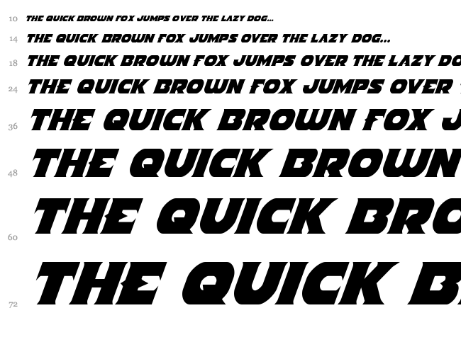 Indigo Demon font waterfall