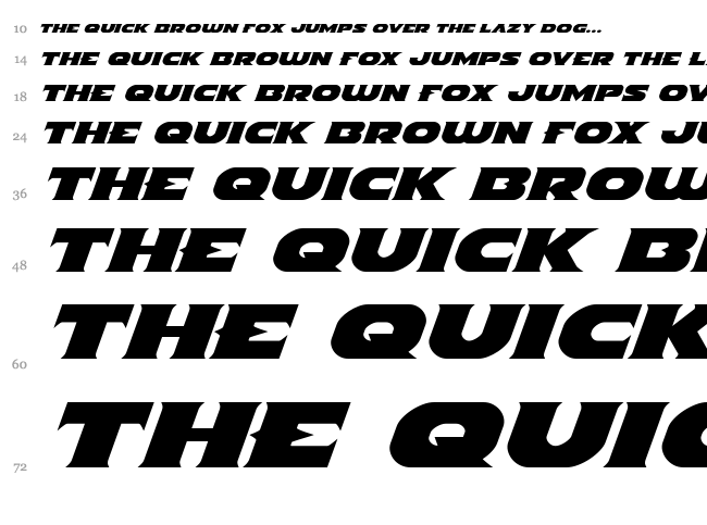 Indigo Demon font waterfall