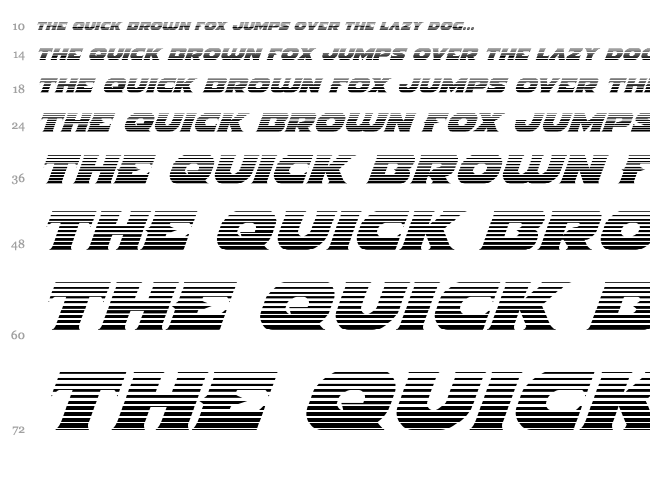 Indigo Demon font waterfall