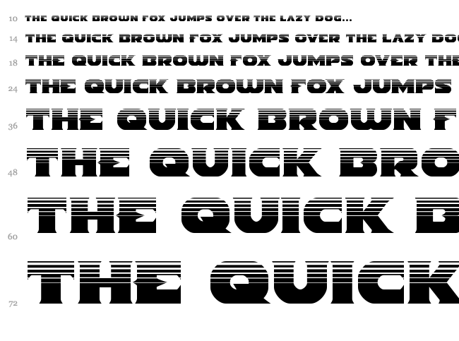 Indigo Demon font waterfall