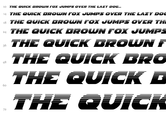 Indigo Demon font waterfall