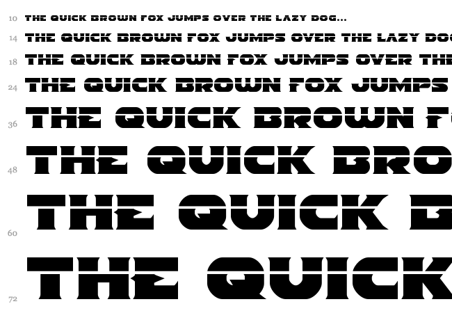 Indigo Demon font waterfall