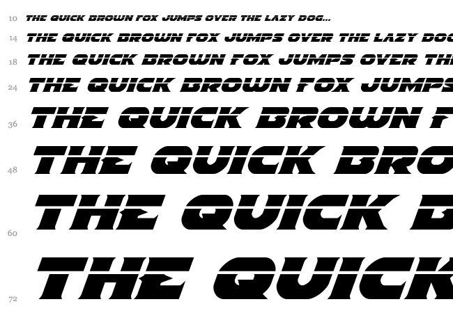 Indigo Demon font waterfall