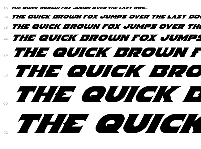 Indigo Demon font waterfall