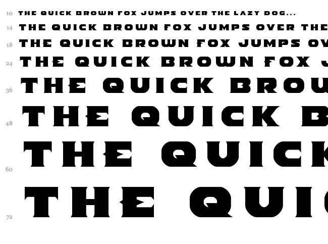 Indigo Demon font waterfall
