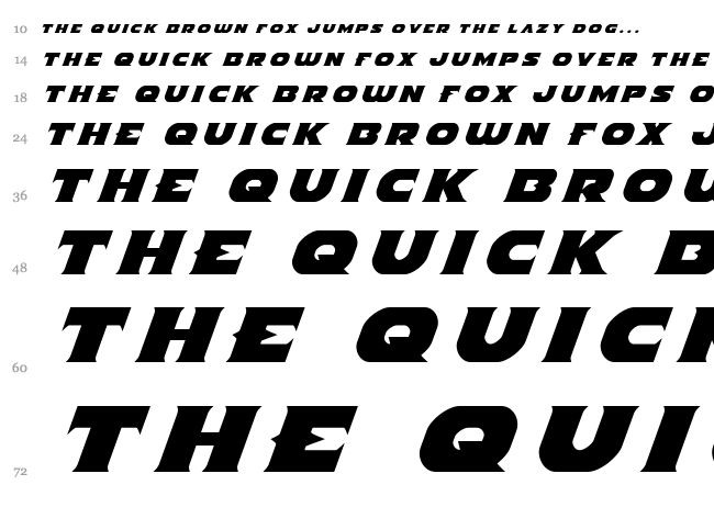 Indigo Demon font waterfall