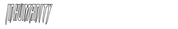 Inhumanity font