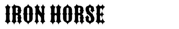 Iron Horse font