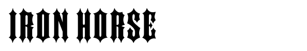 Iron Horse font preview