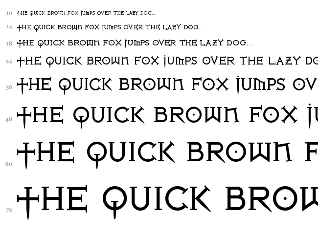 Iron League font waterfall