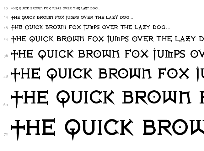 Iron League font waterfall