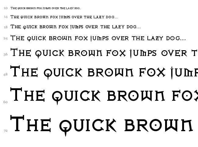 Iron League font waterfall