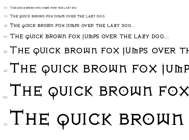 Iron League font waterfall