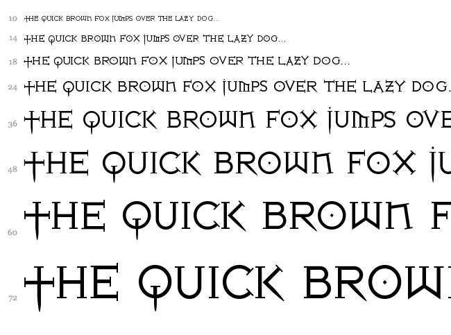 Iron League font waterfall