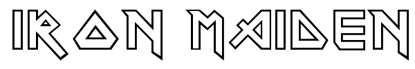 Iron Maiden font
