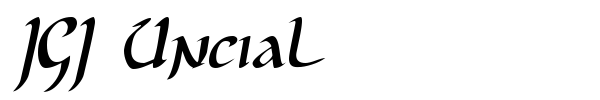 JGJ Uncial font