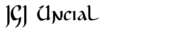 JGJ Uncial font preview