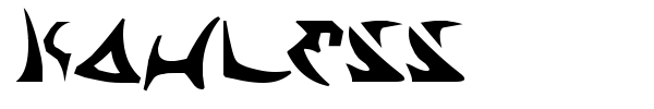 Kahless font