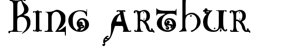 King Arthur font