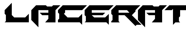 Laceration font
