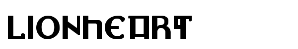 Lionheart font preview